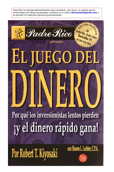 Portada del libro: El Juego Del Dinero