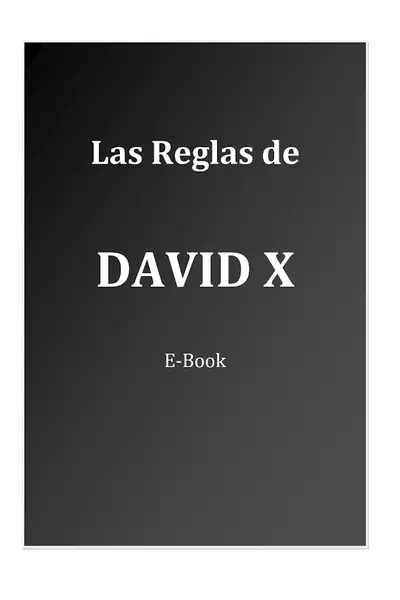 Portada del libro: S10 David X Las Reglas