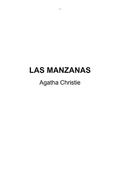 Portada del libro: Agatha Christie Las Manzanas