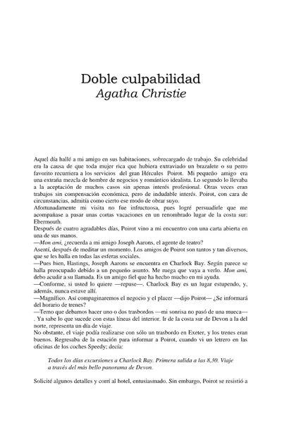 Portada del libro: Agatha Christie Doble Culpabilidad