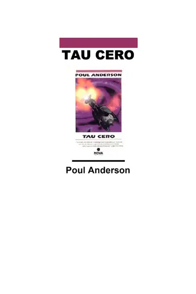 Portada del libro: Anderson, Poul Tau Cero