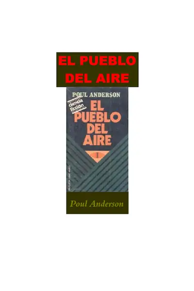 Portada del libro: Anderson, Poul El Pueblo Del Aire