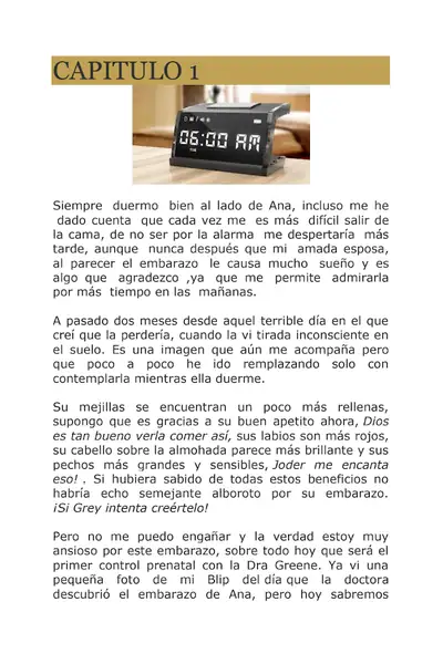 Portada del libro: E L James Cristian Grey Durante El Embarazo De Ana