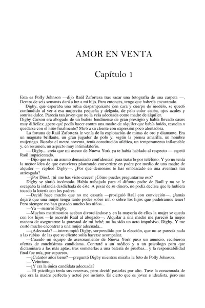 Portada del libro: Lectura Corta Amor En Venta