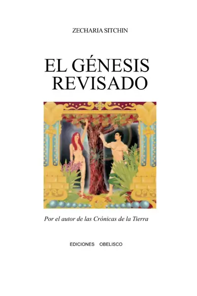 Portada del libro: ZecharíA Sitchin El GéNesis Revisado @Digirama