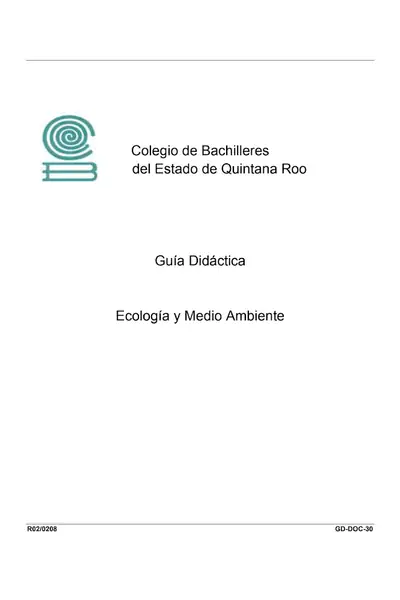 Portada del libro: Ecologia Y Medio Ambiente