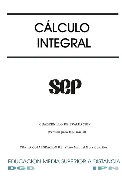 Portada del libro: CáLculo Integral Evalua