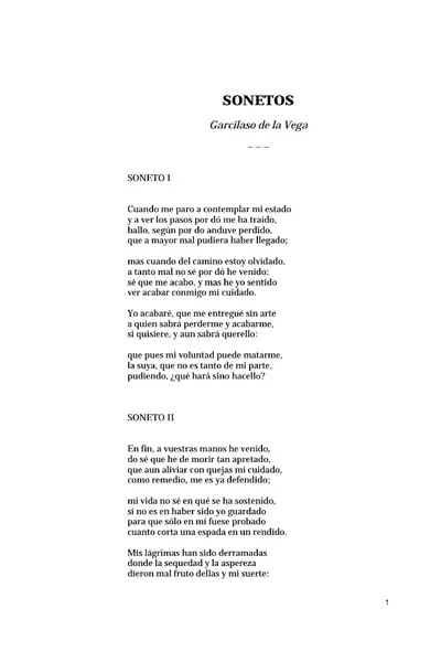 Portada del libro: Vega, Garcilaso De La Sonetos
