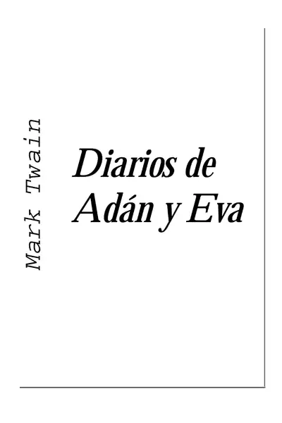 Portada del libro: Diario De AdáN Y Eva