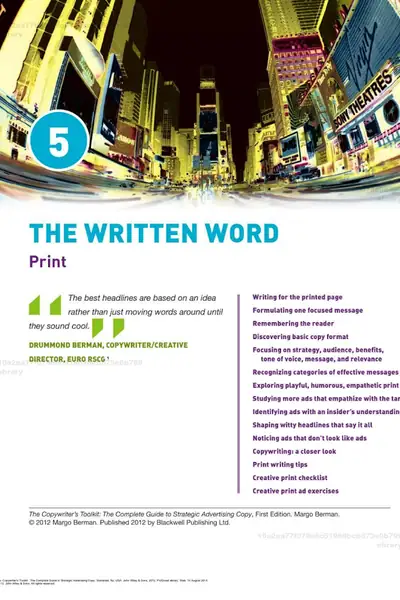 Portada del libro: Copywriter S Toolkit The Complete Guide To Strategic Advertising Copy