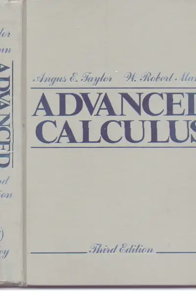 Portada del libro: 216524537 Advanced Calculus
