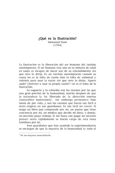Portada del libro: Kant, IlustracióN