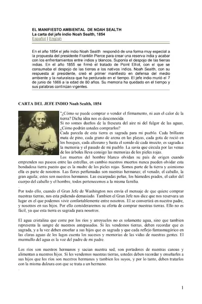 Portada del libro: Manifiesto Ambiental 1
