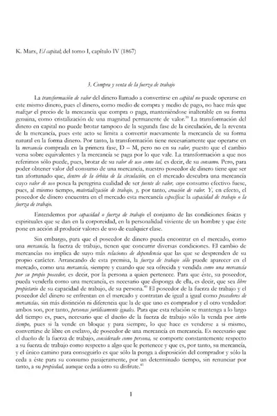 Portada del libro: Marx, El Capital, I, Cap Iv
