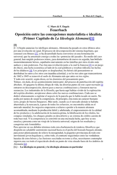 Portada del libro: Marx, Karl Feuerbach