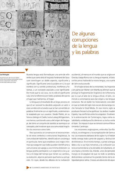 Portada del libro: Dialnet Dealgunascorrupcionesdelalenguaylaspalabras 4052733