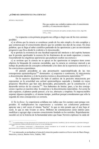 Portada del libro: Como Se Constituye Una Ciencia
