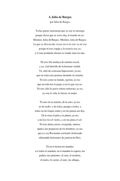 Portada del libro: A Julia De Burgos