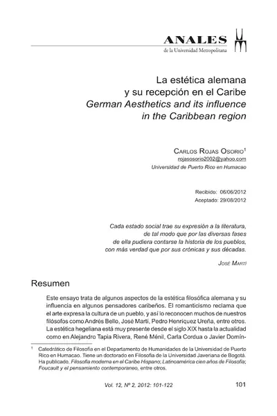Portada del libro: Dialnet LaEsteticaAlemanaYSuRecepcionEnElCaribe 4193499