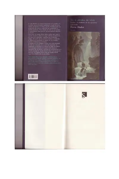 Portada del libro: Pierre Hadot No Te Olvides De Vivir Goethe Y La Tradicion De Los Ejercicios Espirituales