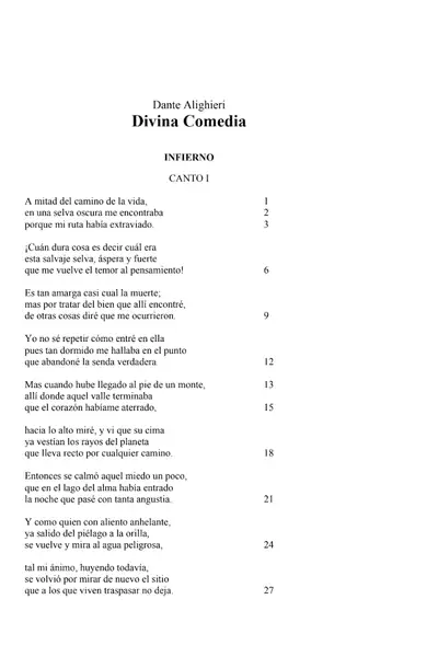 Portada del libro: Dante Alighieri La Divina Comedia