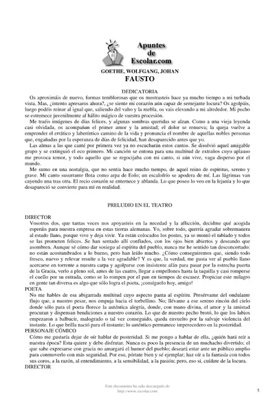 Portada del libro: Fausto Goethe