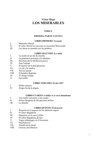 Portada del libro: Hugo, Victor Los Miserables