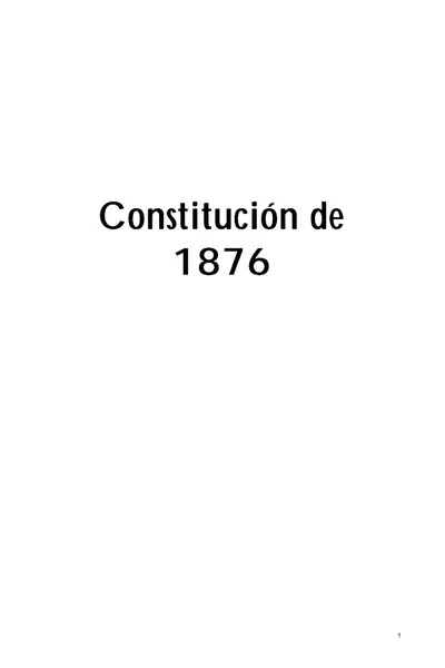 Portada del libro: Anonimo 1876 La Restauracion De La Monarquia