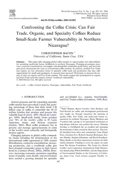 Portada del libro: Bacon Cronfonting Coffee Crisis