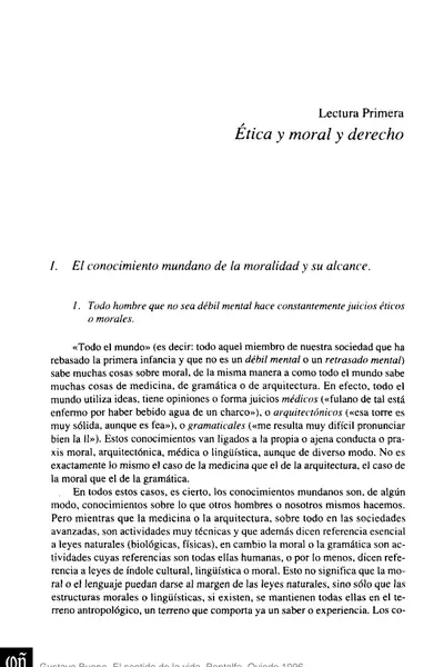 Portada del libro: El Sentido De La Vida Gustavo Bueno