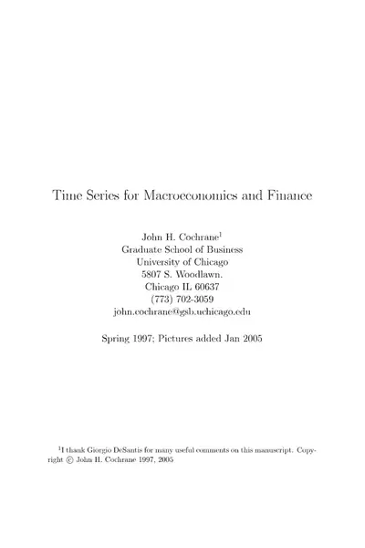 Portada del libro: Time Series Book