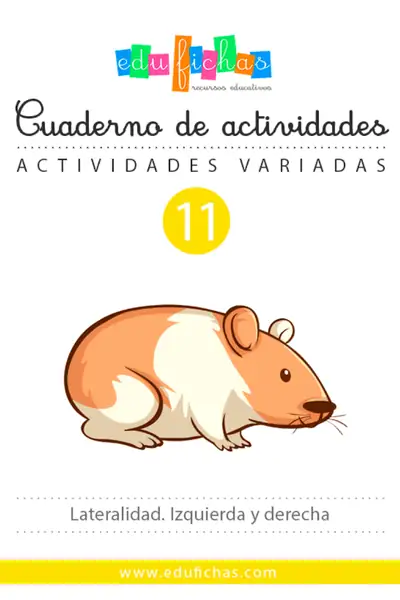 Portada del libro: 011av Lateralidad Izquierda Derecha Edufichas