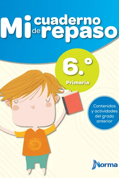 Portada del libro: Cuaderno De Repaso 6 Primaria