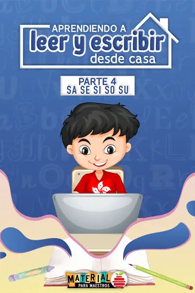 Portada del libro: ¿CóMo EnseñAr A Leer En Casa 4 Sa Se Si So Su