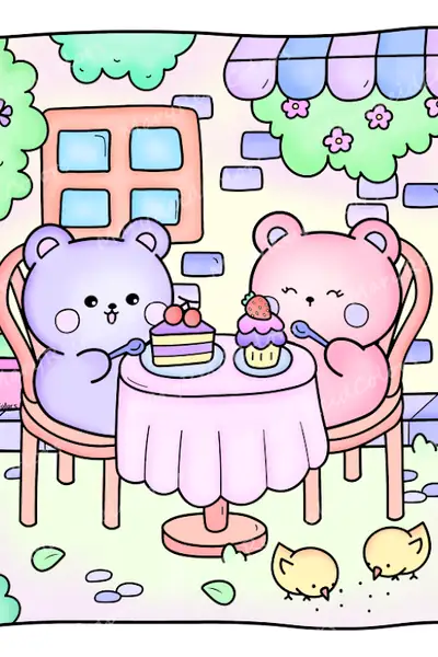 Portada del libro: Cozyspring Coloringpages