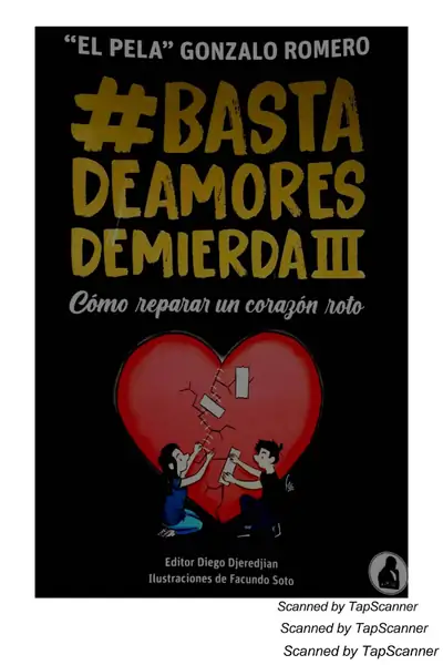 Portada del libro: 3 Basta De Amores De Mierda “El Pela” Gonzalo Romero