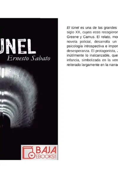 Portada del libro: El Tunel Ernesto Sabato