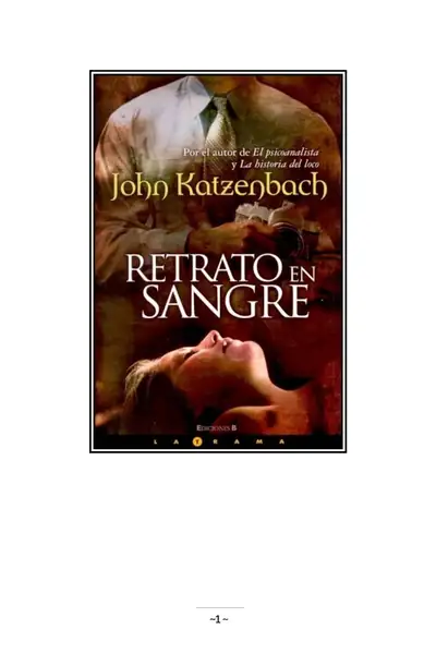 Portada del libro: John Katzenbach Retrato De Sangre