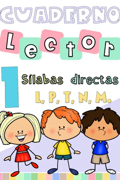 Portada del libro: Cuaderno De Lectoescritura Silabas Directas L P T N M