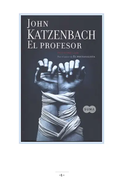 Portada del libro: John Katzenbach El Profesor