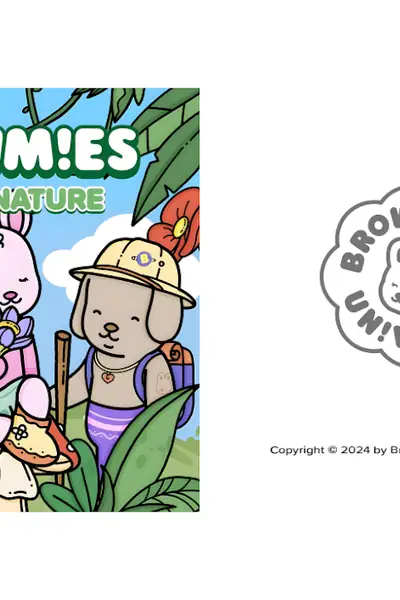 Portada del libro: Browmies Serene Nature Coloring Book