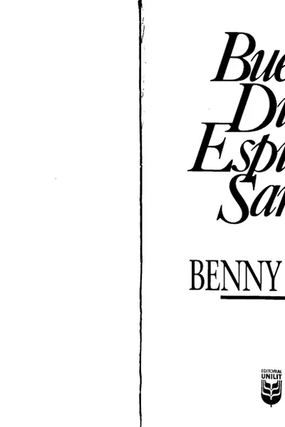 Portada del libro: Buenos Dias Espiritu Santo
