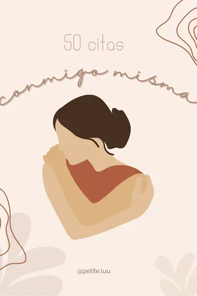 Portada del libro: 50 Citas Conmigo Misma @Petite Luu