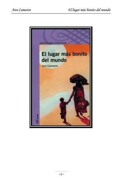 Portada del libro: 1el Lugar Mas Bonito Del Mundo Ann Cameron