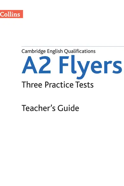 Portada del libro: Answer Booklet Flyers Collins 3 Practice Tests