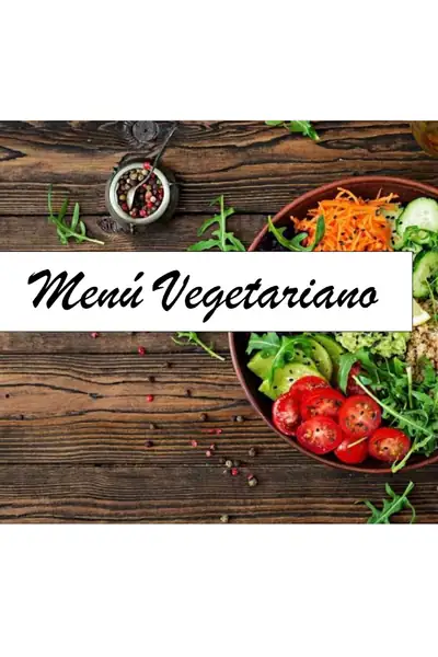 Portada del libro: Menú para vegetariano manteniendo la salud