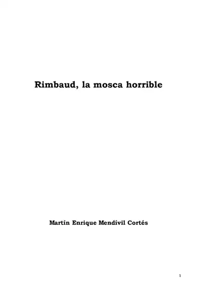 Portada del libro: Rimbaud2
