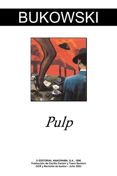 Portada del libro: Charles Bukowski Pulp