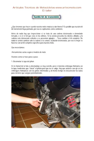 Portada del libro: Cambio Kit De TransmisióN