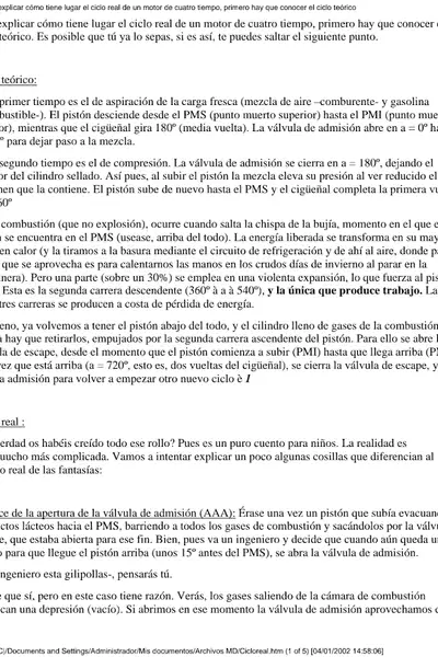 Portada del libro: Ciclo Real 4 Tiempos